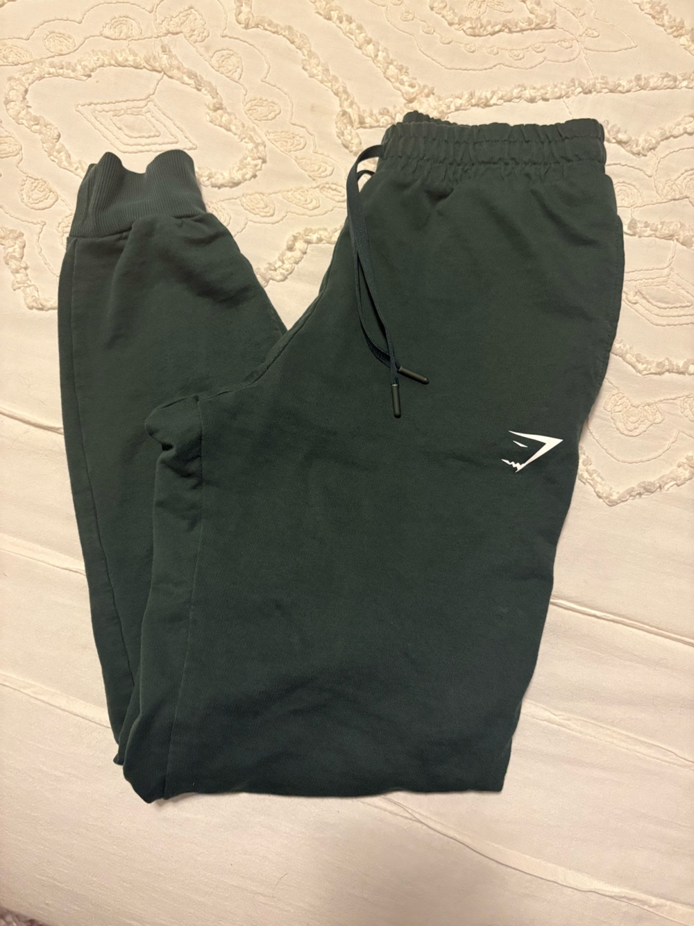 Gymshark ladies Forest Green Joggers with Drawstring
